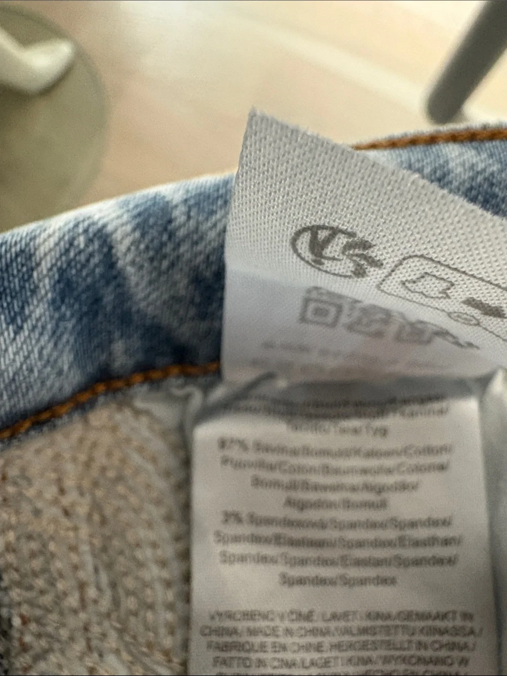 ESQUALO Light Blue Straight Leg Jeans - Picture 6 of 7